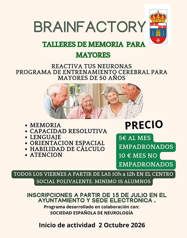 BRAINFACTORY Talleres de Memoria para Mayores