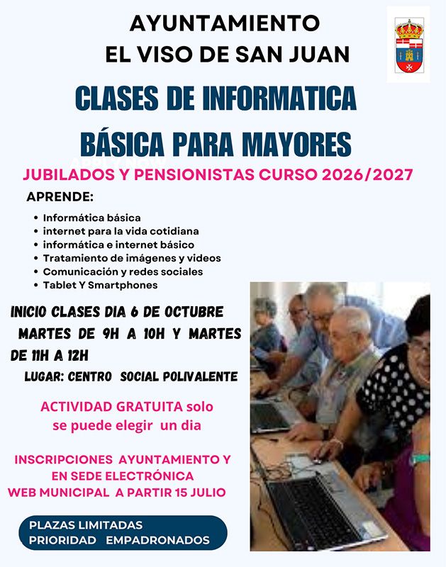 Clases de informática básica para mayores